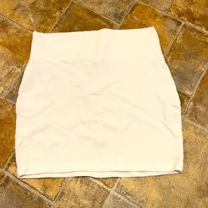 Mini white skirt